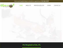 Tablet Screenshot of glenwoodpethospital.com